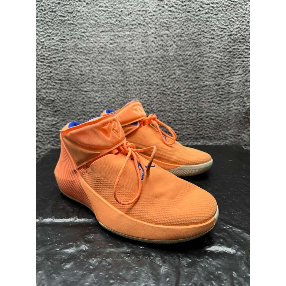 Jordan Why Not Zer0.1 Cotton Shot Sneakers Orange Pulse AA2510-800 Mens Size 10